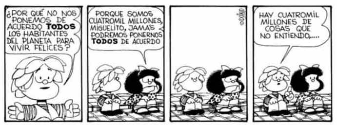 mafalda filosofía Filosofía de vida en sus viletas
