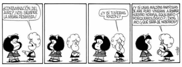 mafalda medioambiente medioambiente en sus viñetas