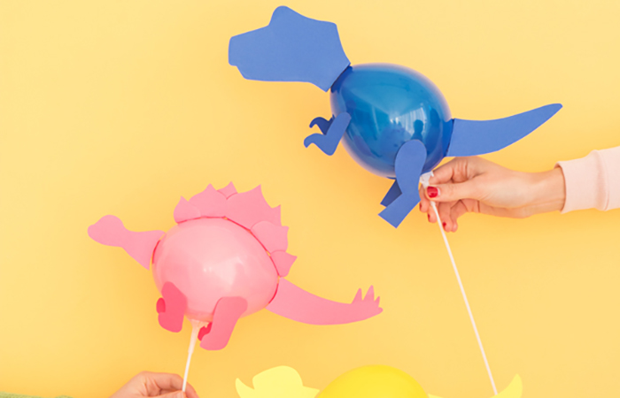 manualidades de dinosaurios con globos manualidades de dinosaurios
