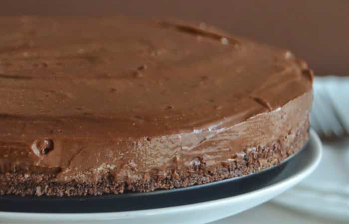 tarta-de-queso-y chocolate Recetas de chocolate: tarta de queso y chocolate