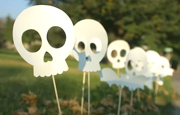 decoracion-halloween decoración para Halloween: calaveras