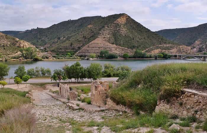 Pueblo hundido de Mequinenza en Zaragoza
