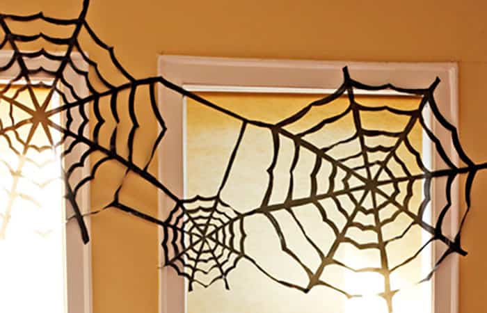 decoracion-halloween decoración para Halloween: telas de araña