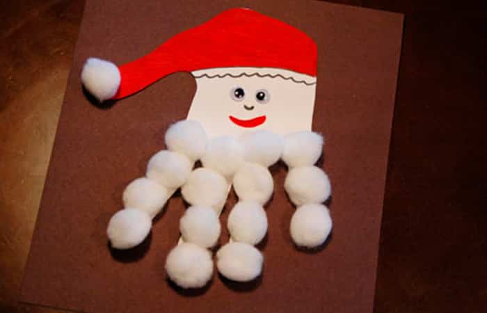 Actividades de Papa Noel con siluetas de manos Actividades de Papá Noel con siluetas de manos