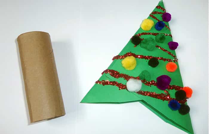 adornos con tubos de papel higiénico árbol de navidad adornos con tubos de papel higiénico árbol de navidad