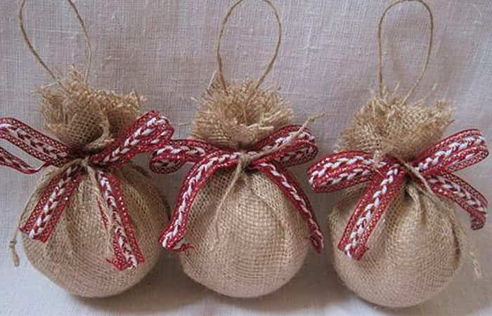 Bolas caseras Adornos caseros para el arbol de Navidad Bolas caseras