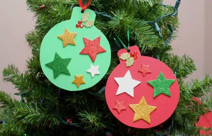 Bolas de goma eva Adornos caseros para el arbol de Navidad bolas de goma eva