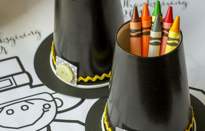 gorro-peregrino-portalápices Acción de Gracias