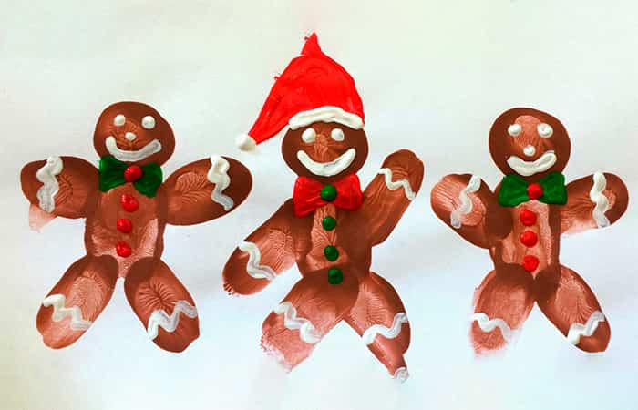 hombrecillos-de-jengibre-como-manualidades-con-huellas-de-dedos Hombrecillos de jengibre como manualidades con huellas de dedos