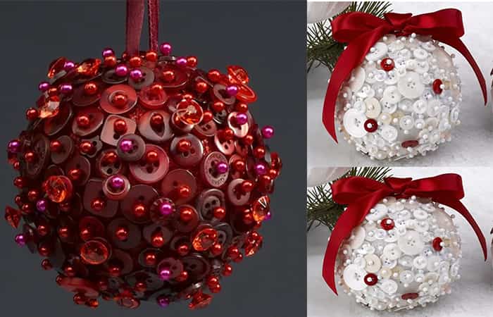 manualidades fáciles bolas de botones manualidades fáciles para hacer con niños en Navidad