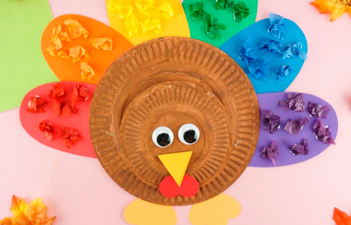 pavo-acción-gracias-platos-desechables Acción de Gracias