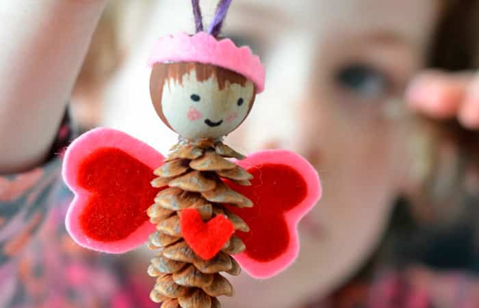 piña-angelito Manualidades para Navidad: Adorno de ángel