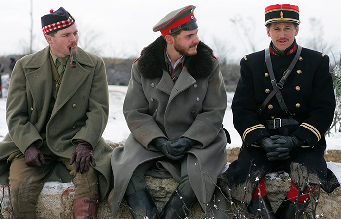 fotograma de Joyeux Noël, película que trascurre durante la II Guerra Mundial Joyeux Noël, película de Navidad basada en hechos reales