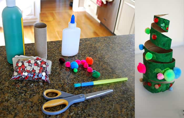 manualidades con tubos de papel higiénico árbol de navidad Manualidades de Navidad con tubos de papel higiénico árbol de Navidad