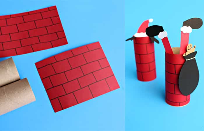 Manualidades con tubos de papel higienico papá noel Manualidades con tubos de papel higiénico Papá Noel