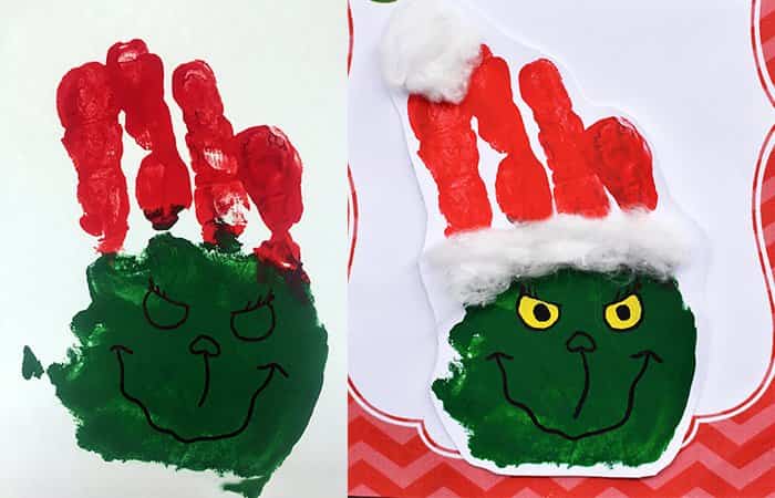 Manualidades navideñas con manos Manualidades para navidad con manos