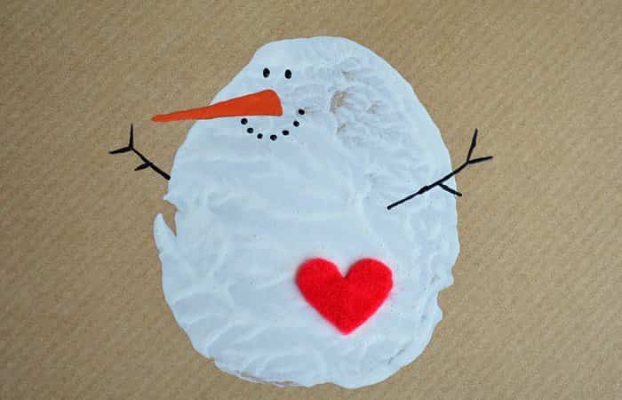 Manualidades navideñas de papel: tarjetas de Navidad con muñeco de nieve Tarjetas de Navidad, una de las manualidades navideñas de papel más sencillas