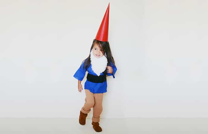 David el Gnomo, un traje sencillo para Carnaval Niña caracterizada de David el Gnomo