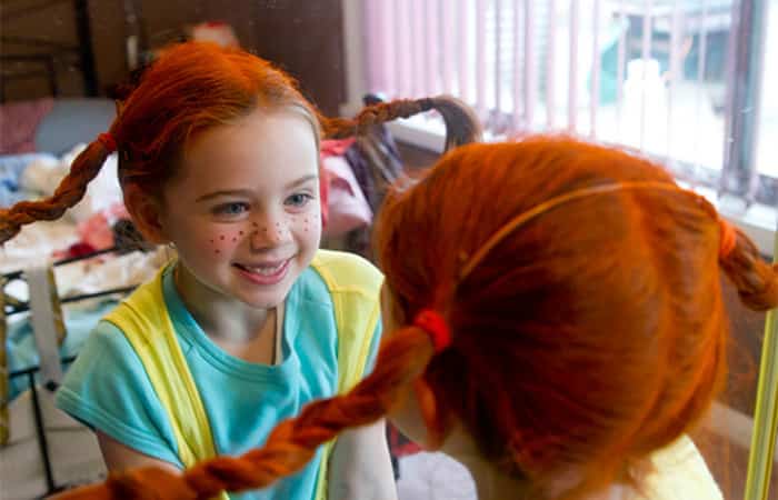 Disfraces inspirados en la televisión, la pequeña Pipi Calzaslargas Disfraces inspirados en la televisión, Pipi Calzaslargas