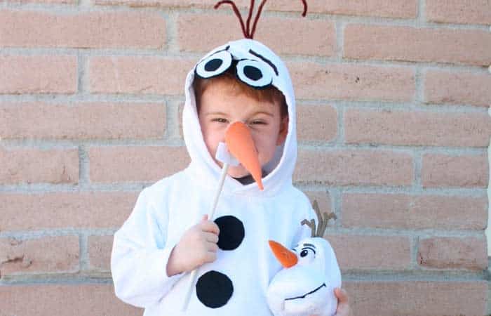 Disfraces hechos con sudaderas con capucha Disfraces hechos con sudaderas con capucha, Olaf