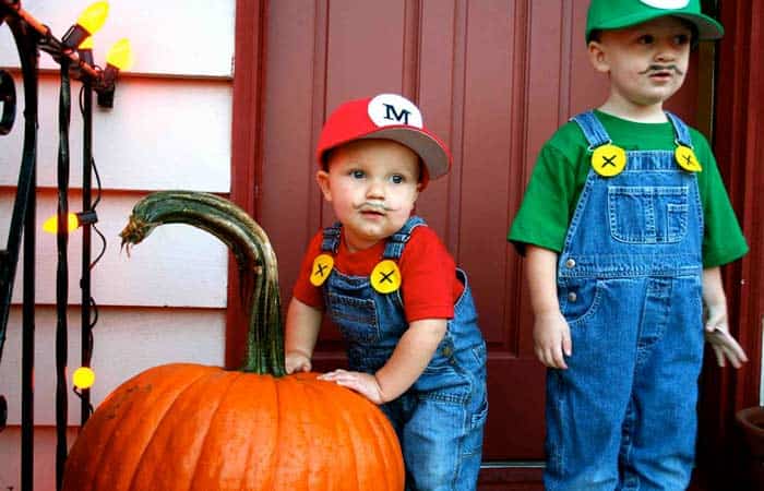 Disfraces infantiles de última hora Disfraces infantiles de última hora, Mario y Luigi