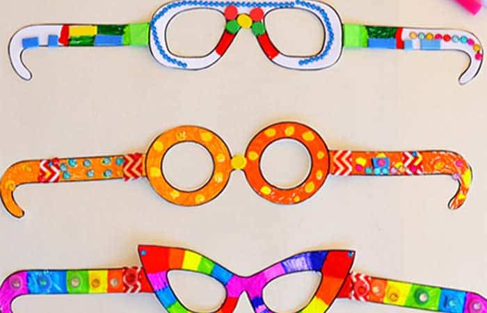 Antifaces con plantilla para imprimir: gafas divertidas Antifaces con plantilla para imprimir: ratón