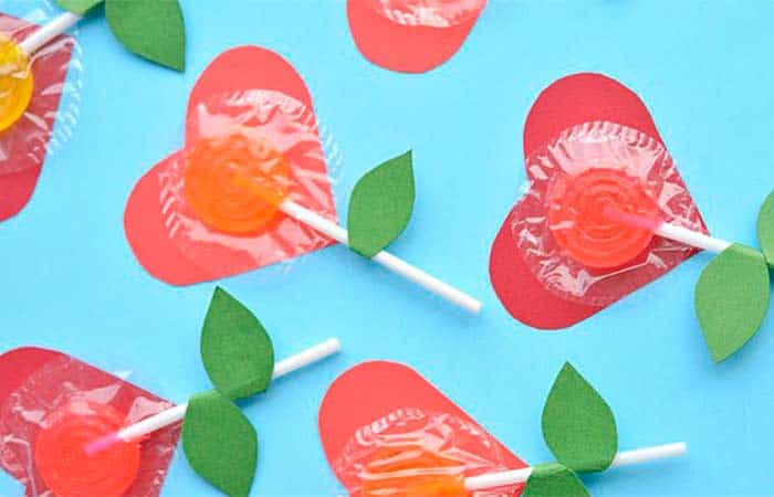 Manualidades para regalar en San Valentín, piruletas de corazón Manualidades para regalar en San Valentín, piruletas