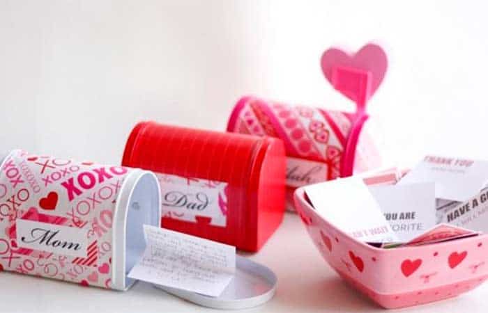 Manualidades-para-San-Valentín-minibuzones Buzones de San Valentín manualidades minibuzones
