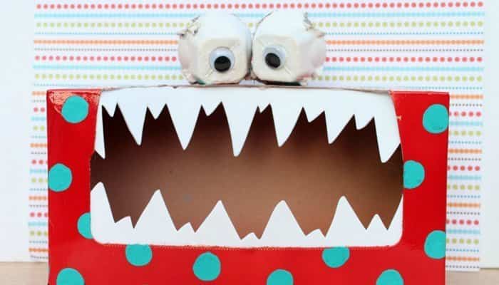 Buzones de San Valentín monstruo dientes Buzones de San Valentín monstruo