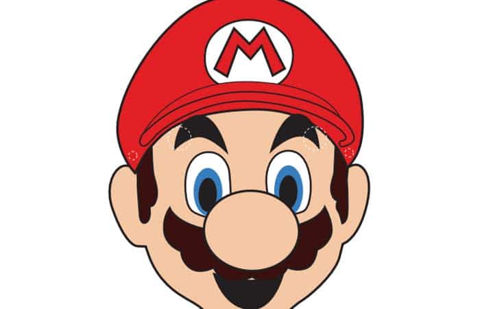 Antifaces con plantilla para imprimir Antifaces con plantilla para imprimir: Super Mario