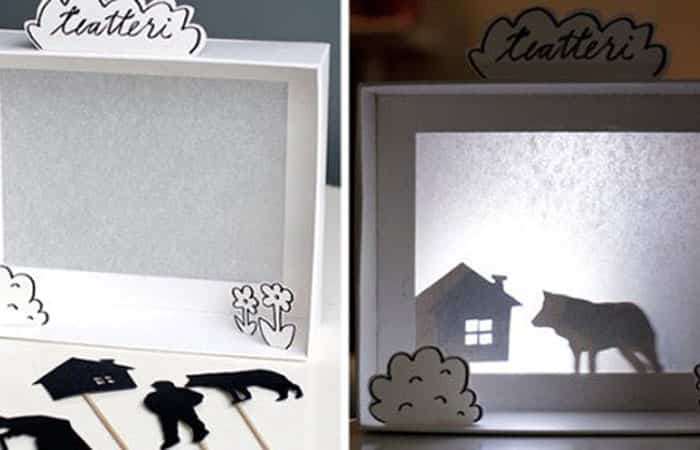 teatro-sombras-caja-zapatos juguetes hechos con cajas de zapatos