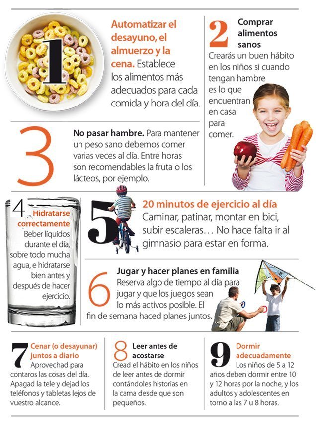 decálogo de hábitos saludables