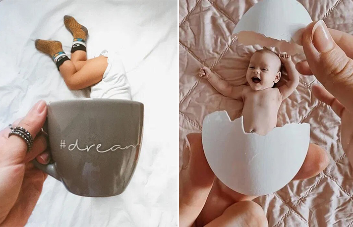 Cómo hacer fotos de tu bebé con objetos cotidianos fotos de tu bebé con objetos