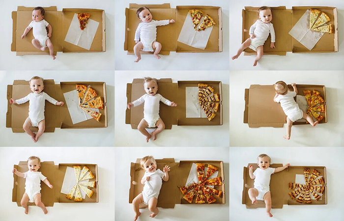Cómo hacer fotos de bebés mes a mes Fotos de bebés mes a mes