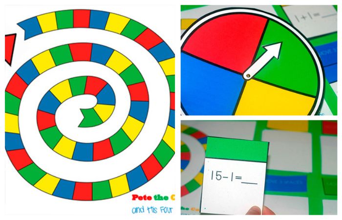 La ruleta de las matemáticas, con dado y fichas Juegos caseros para ejercitar la mente: La ruleta de las mates