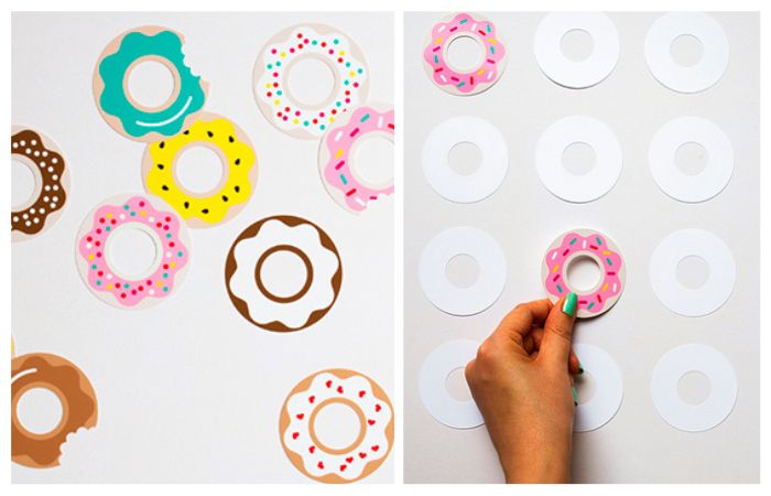 Unas fichas de donuts son la base de este juego Juegos caseros para ejercitar la mente: memoria visual