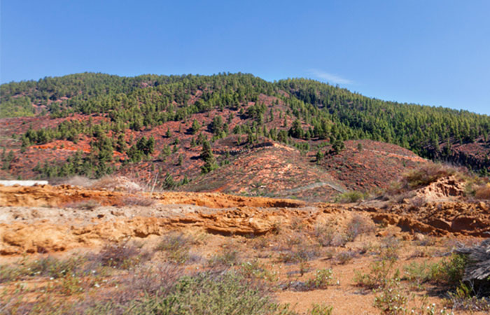 Monumento Natural Montaña Colorada en Tenerife