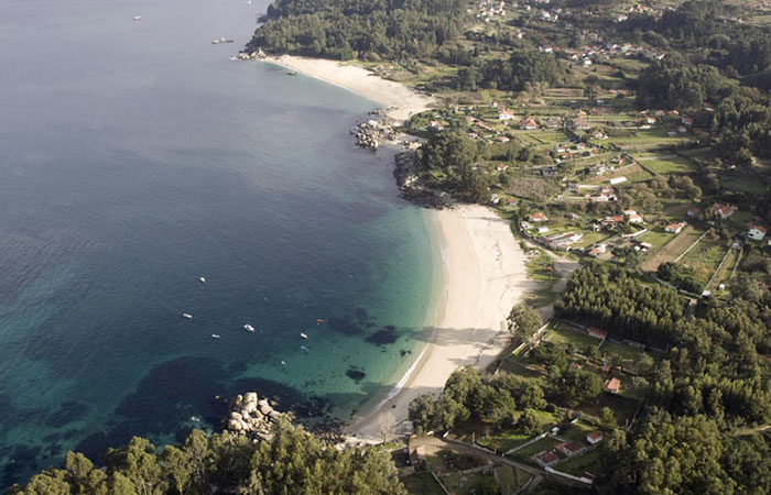 Playa de Mourisca en Bueu, Pontevedra