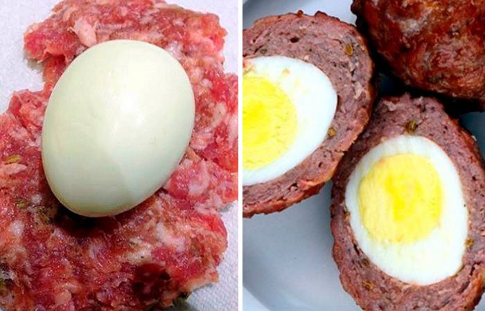 Huevos escoceses Recetas fáciles con huevos: Huevos escoceses