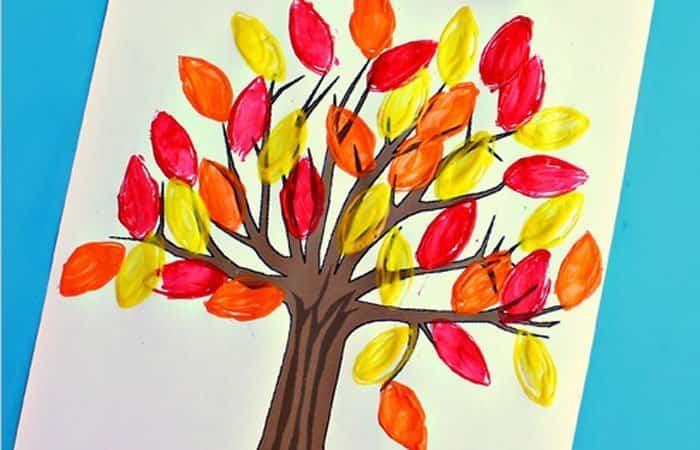 Manualidades otoñales: árbol Manualidades otoñales