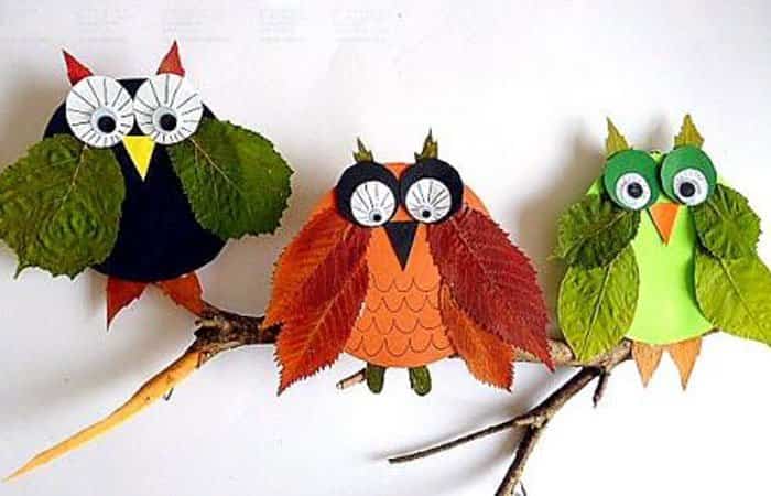 Manualidades otoñales: búho Manualidades otoñales