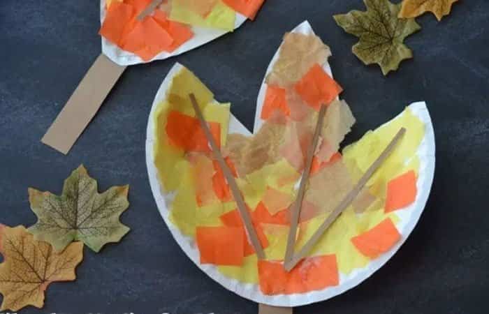 Manualidades otoñales: hojas de papel Manualidades otoñales