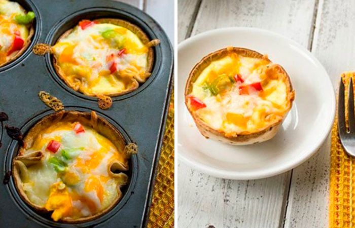 Pastelitos de huevo, queso y verduras pastelitos de huevo y verduras