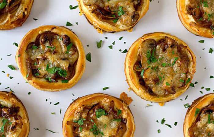 tartaletas-de-champiñones Aperitivos de hojaldre: Tartaletas de champiñones