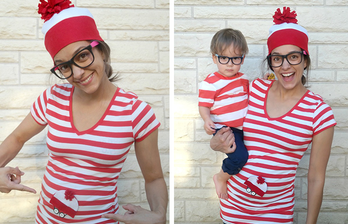 Disfraz de Wally para Halloween, para madre e hijo Disfraz de Wally