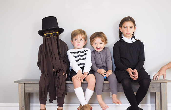 Disfraz de familia Addams Disfraz de familia Addams