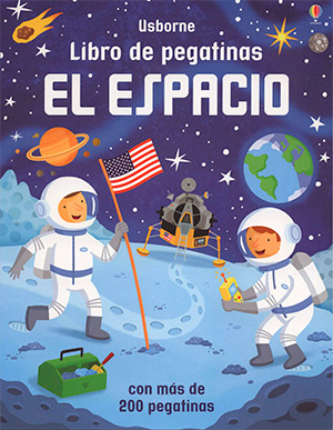 El espacio, libro de pegatinas