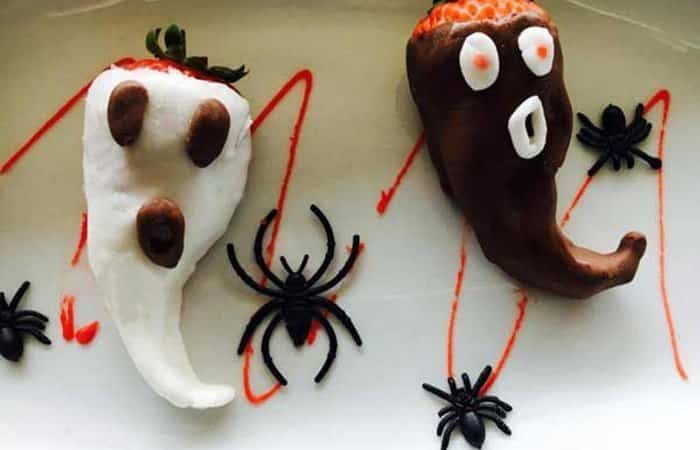 recetas Halloween fantasmas Recetas con fresas para Halloween: fantasmas