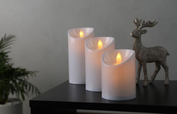 velas led, un adorno más seguro para navidad con niños pequeños Velas led mejor que de cera