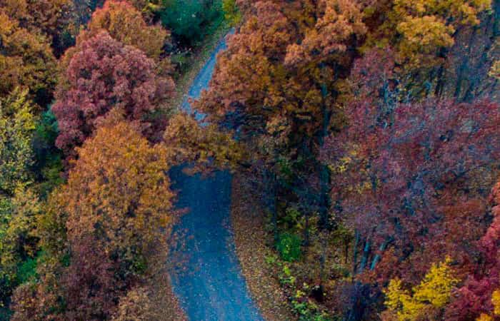 Senderismo en otoño por el campo Senderismo otoñal